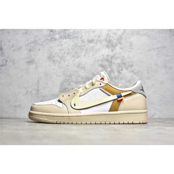 Air Jordan 1 White Silver Low Top