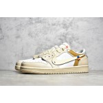 Air Jordan 1 White Silver Low Top