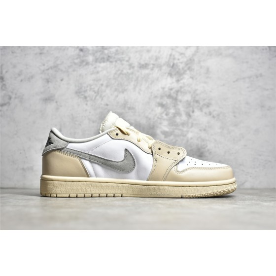 Air Jordan 1 White Silver Low Top