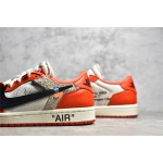 Air Jordan AJ1 Low Orange and White