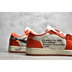 Air Jordan AJ1 Low Orange and White