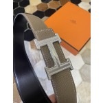 Hermes stainless steel double row diamond hanging buckle