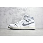 Air Jordan 1 MiD White Grey
