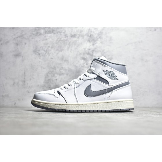 Air Jordan 1 MiD White Grey