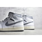 Air Jordan 1 MiD White Grey