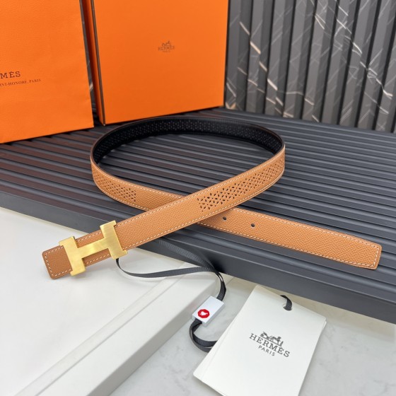 Hermes Reversible Belt in Swift and Epsom Calfskin