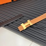 Hermes Reversible Belt in Swift and Epsom Calfskin