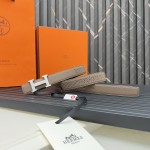 Hermes Reversible Belt in Swift and Epsom Calfskin