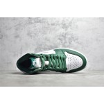 Air Jordan 1 AJ1 White Green Toe