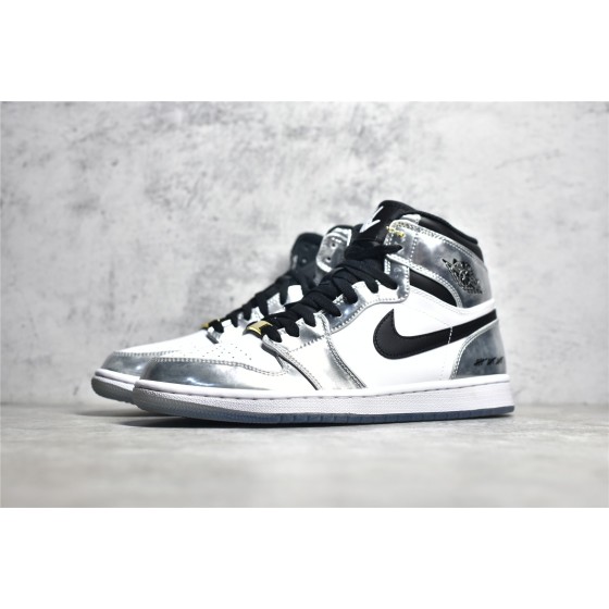 Air Jordan 1 "Pass The Torch" Leonard White Silver Plated