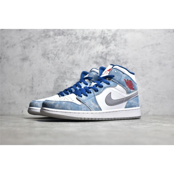 Air Jordan 1 MiD Washed Blue