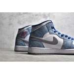 Air Jordan 1 MiD Washed Blue