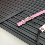 Reversible belt in Hermes Swift and perforated Epsom calfskin