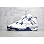 Air Jordan 4 Retro "Midnight Navy" Witblauw/Nachtblauw