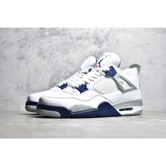 Air Jordan 4 Retro "Midnight Navy" Witblauw/Nachtblauw
