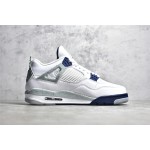 Air Jordan 4 Retro "Midnight Navy" Witblauw/Nachtblauw