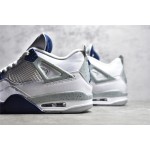 Air Jordan 4 Retro "Midnight Navy" Witblauw/Nachtblauw