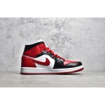 Air Jordan 1 MiD Black and Red Toe