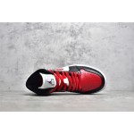Air Jordan 1 MiD Black and Red Toe