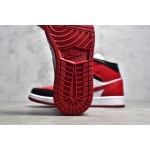 Air Jordan 1 MiD Black and Red Toe