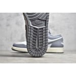 Air Jordan 1 Grey and White Low Top