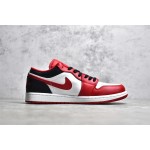 Air Jordan 1 White Red Black Low Top