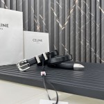 CELINE WESTERN medium belt in smooth calfskin