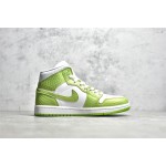 Air Jordan 1 MiD in snakeskin green