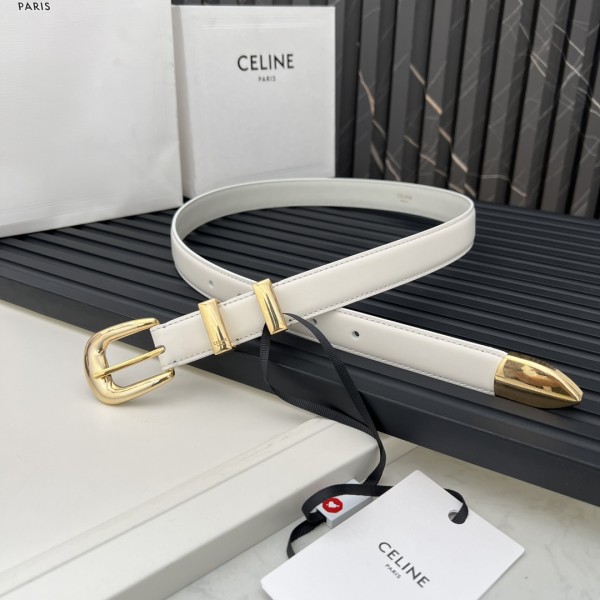 CELINE WESTERN medium belt in smooth calfskin