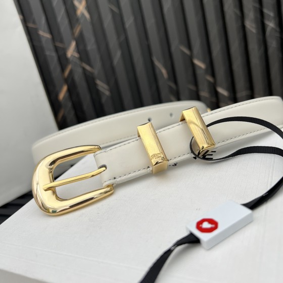 CELINE WESTERN medium belt in smooth calfskin