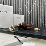 CELINE WESTERN medium belt in smooth calfskin