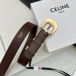 CELINE WESTERN medium belt in smooth calfskin