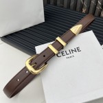 CELINE WESTERN medium belt in smooth calfskin