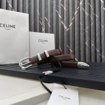 CELINE WESTERN medium belt in smooth calfskin
