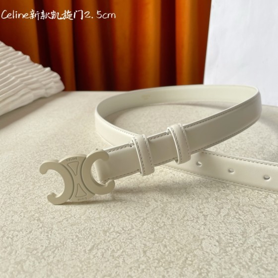 CELINE new leather Arc de Triomphe buckle ladies belt
