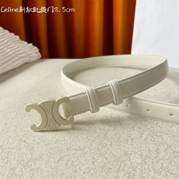 CELINE new leather Arc de Triomphe buckle ladies belt