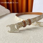 CELINE new leather Arc de Triomphe buckle ladies belt