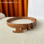 CELINE new leather Arc de Triomphe buckle ladies belt