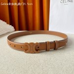 CELINE new leather Arc de Triomphe buckle ladies belt