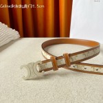 CELINE new leather Arc de Triomphe buckle ladies belt