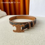 CELINE new leather Arc de Triomphe buckle ladies belt