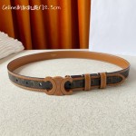 CELINE new leather Arc de Triomphe buckle ladies belt