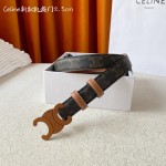 CELINE new leather Arc de Triomphe buckle ladies belt