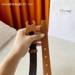 CELINE new leather Arc de Triomphe buckle ladies belt