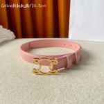 CELINE new leather Arc de Triomphe buckle ladies belt