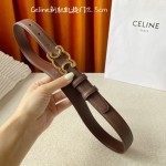 CELINE new leather Arc de Triomphe buckle ladies belt