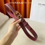 CELINE new leather Arc de Triomphe buckle ladies belt
