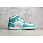 Air Jordan AJ1 MID mid-top yellow and red