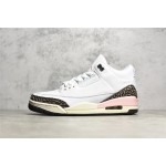 Air Jordan 3 Retro "Dark Mocha" Sakura White Brown Pink