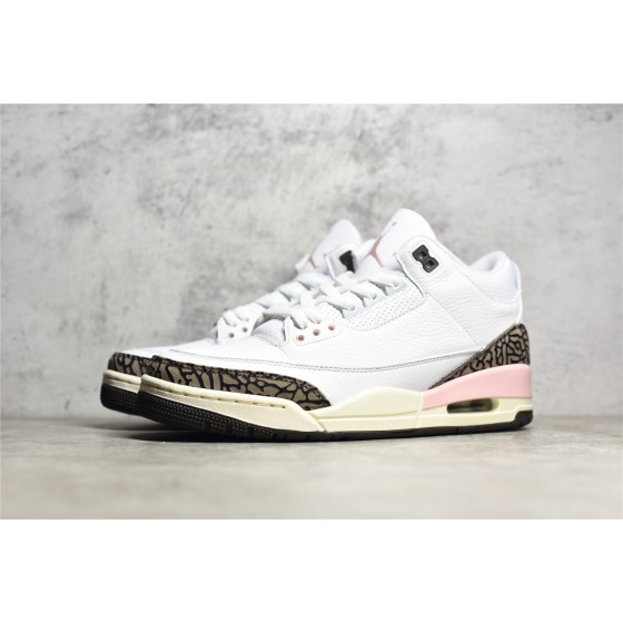 Air Jordan 3 Retro "Dark Mocha" Sakura White Brown Pink
